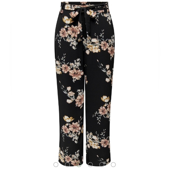 C by one Pants - Floral drawstring pants size L
